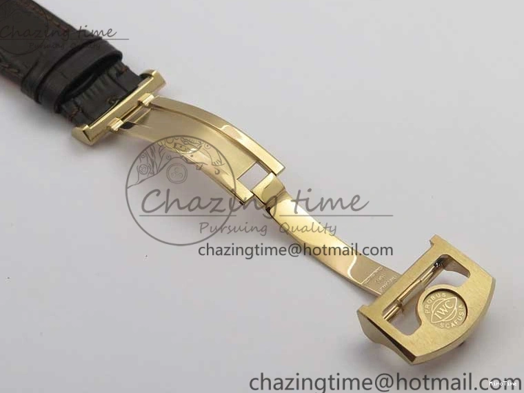 MIROTIME 0417 Portugieser Chrono  42 IW390406 RG ZF 1:1 Best Edition Blue Dial on Brown Leather Strap A Durable 7129